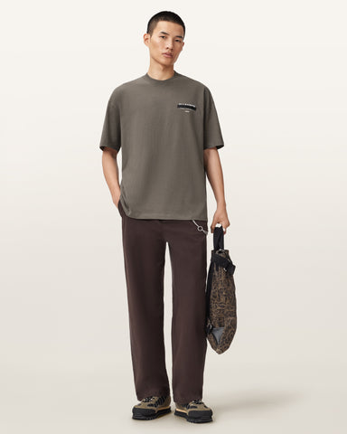 Redact Oversized Embroidered Logo T-Shirt