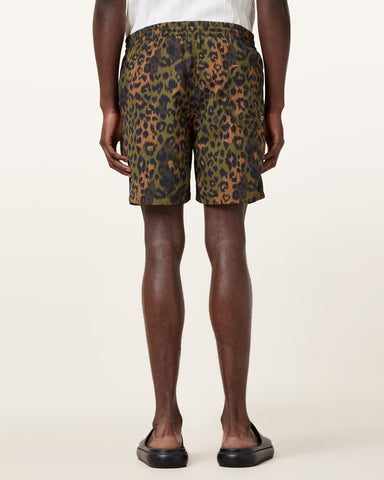 Styx Leopard Print Swim Shorts