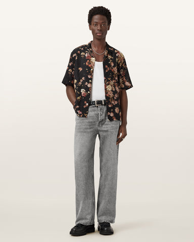 Lenny Loose Fit Wide Leg Denim Jeans