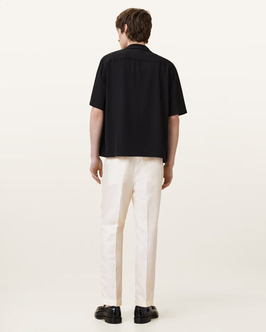 Cross Tallis Linen Blend Slim Pants