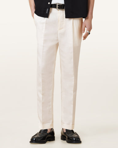 Cross Tallis Linen Blend Slim Pants