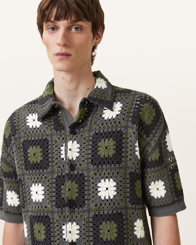 Mandon Crochet Knit Shirt