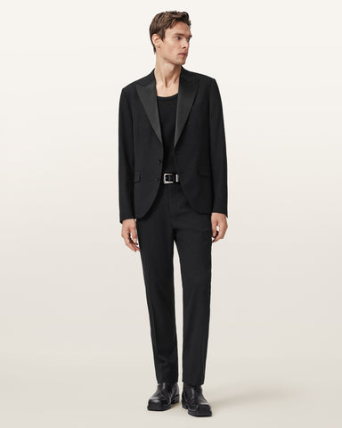 Germain Satin Single Breasted Blazer