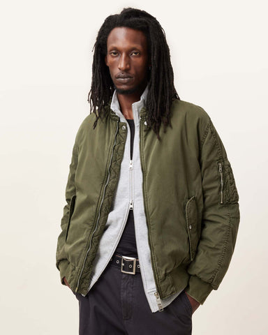 Banner Relaxed Fit Bomber Jacket