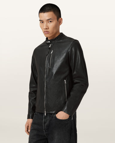 Ashton Hooded Leather Jacket