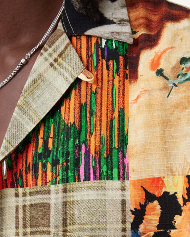 Patche Printed Relaxed Fit Shirt