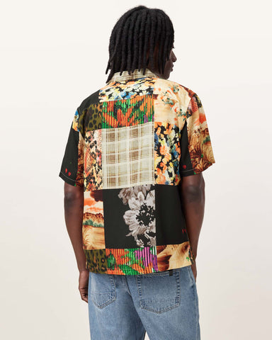 Patche Printed Relaxed Fit Shirt