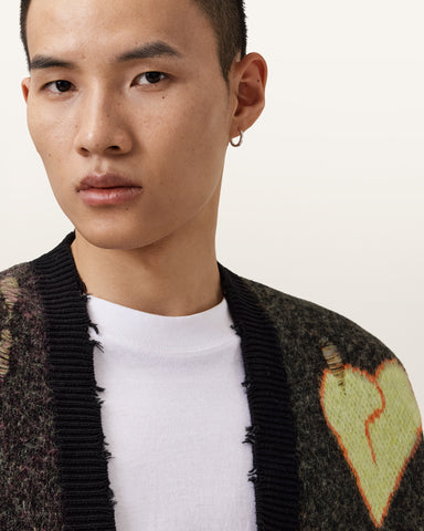 Emotive Oversized Jacquard Cardigan