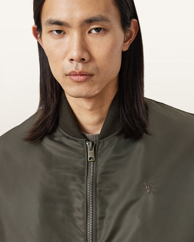 Myler Ramskull Leather Bomber Jacket