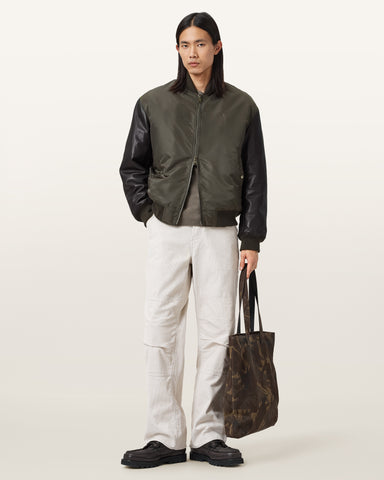 Myler Ramskull Leather Bomber Jacket