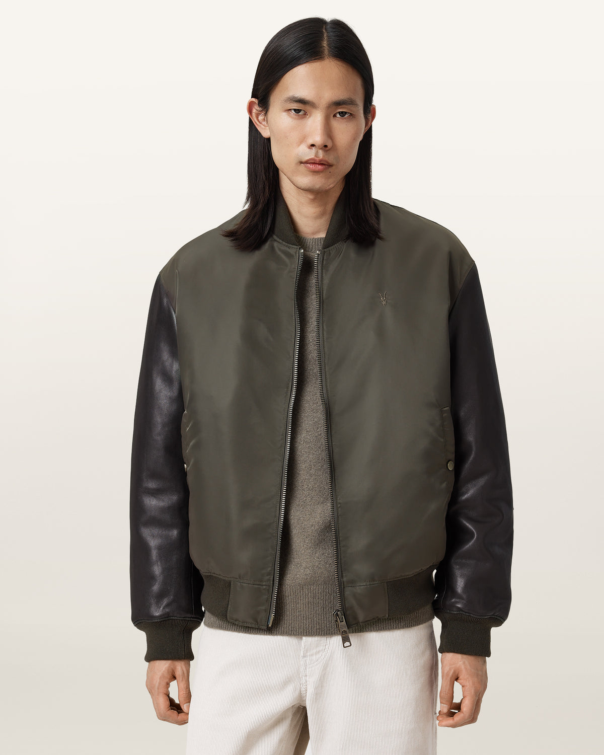 Myler Ramskull Leather Bomber Jacket