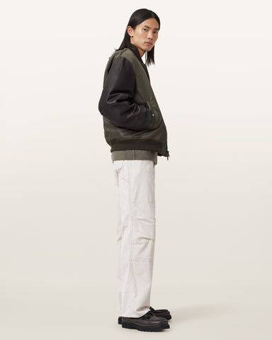 Myler Ramskull Leather Bomber Jacket