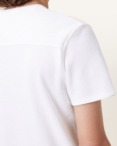 Ellis Waffle Texture Crew Neck Ramskull T-Shirt