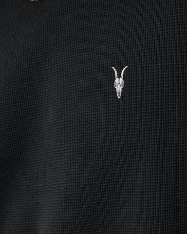 Ellis Waffle Texture Crew Neck Ramskull T-Shirt