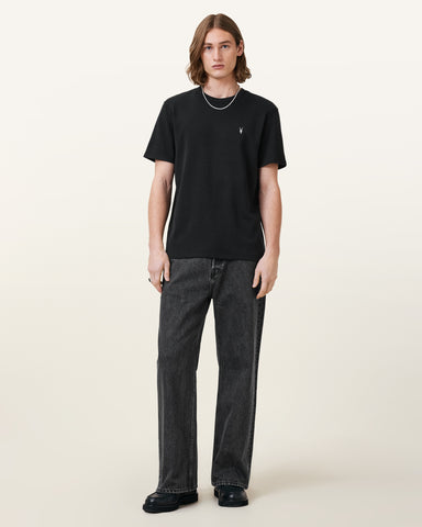 Ellis Waffle Texture Crew Neck Ramskull T-Shirt