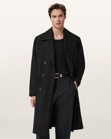 Curran Relaxed Fit Wool Coat