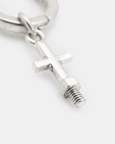 Jude Cross Hoop Earring