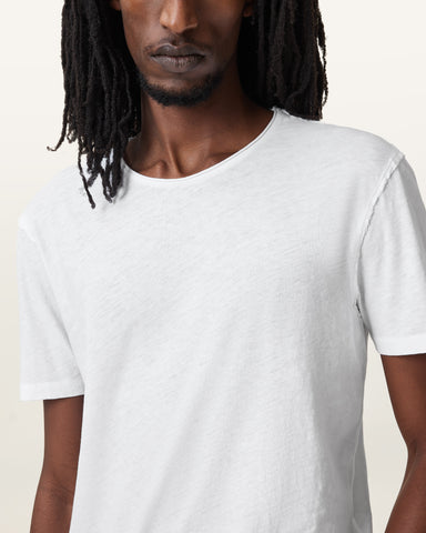 Figure Crew Neck Raw Edge T-Shirt