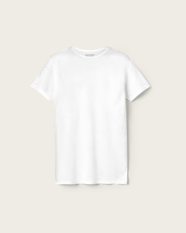 Figure Crew Neck Raw Edge T-Shirt