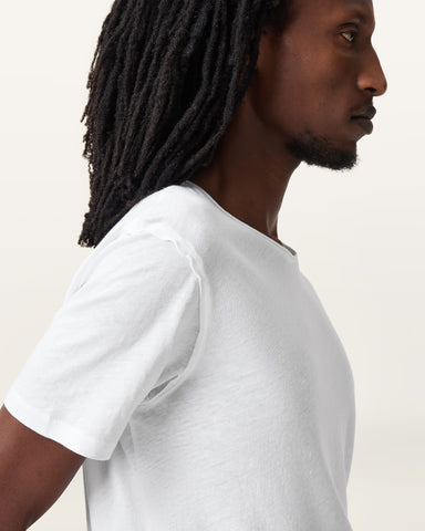 Figure Crew Neck Raw Edge T-Shirt