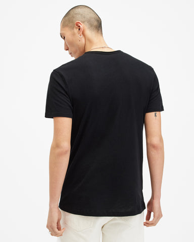 Figure Crew Neck Raw Edge T-Shirt