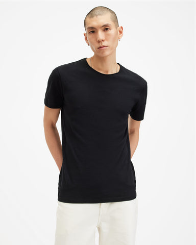 Figure Crew Neck Raw Edge T-Shirt