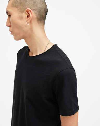 Figure Crew Neck Raw Edge T-Shirt