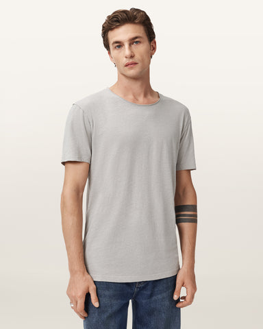 Figure Crew Neck Raw Edge T-Shirt