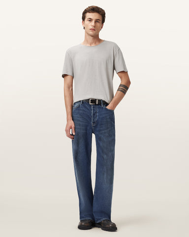 Figure Crew Neck Raw Edge T-Shirt