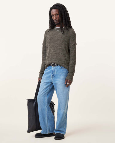 Chillion Boxy Oversized Crew Sweater