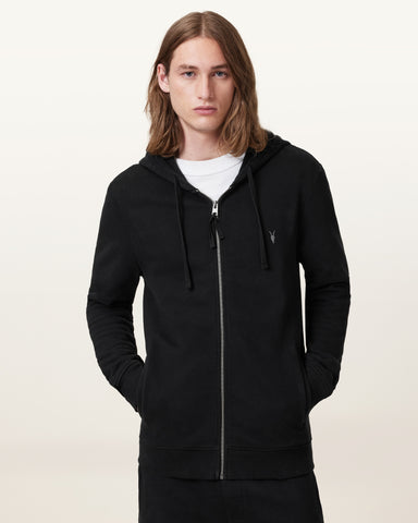 Raven Zip Up Ramskull Hoodie
