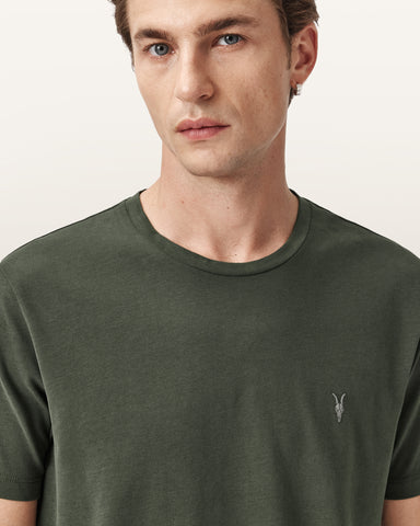 Brace Brushed Cotton Crew Neck T-Shirt