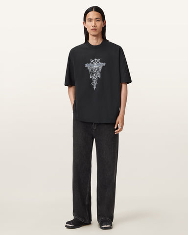 Swords Oversized Graphic T-Shirt