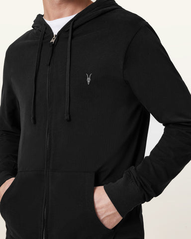 Brace Zip Up Brushed Cotton Ramskull Hoodie