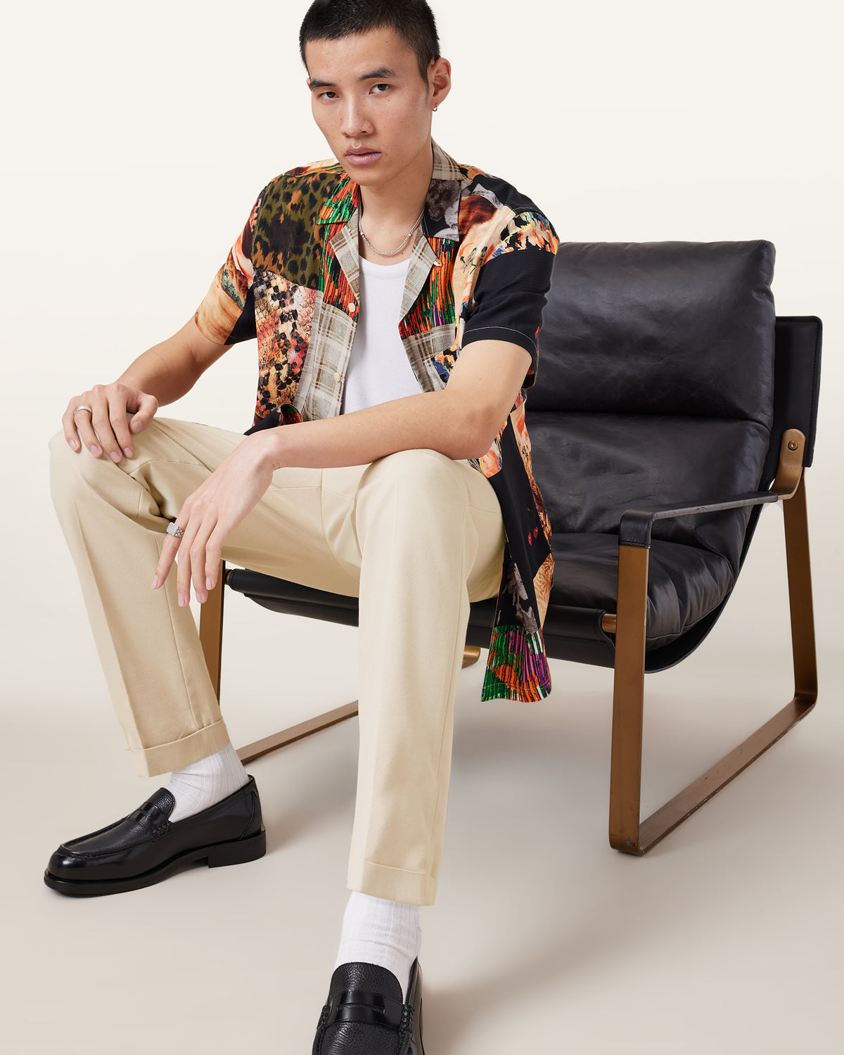 Tallis Slim Fit Cropped Pants