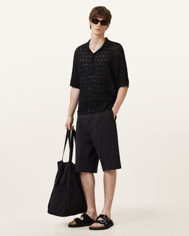 Loire Short Sleeve Open Knit Cardigan