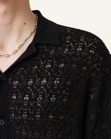 Loire Short Sleeve Open Knit Cardigan