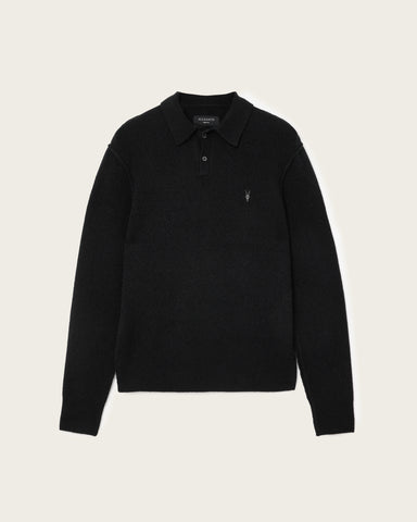 Statten Long Sleeve Ramskull Polo Sweater