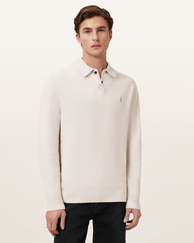 Statten Long Sleeve Ramskull Polo Sweater