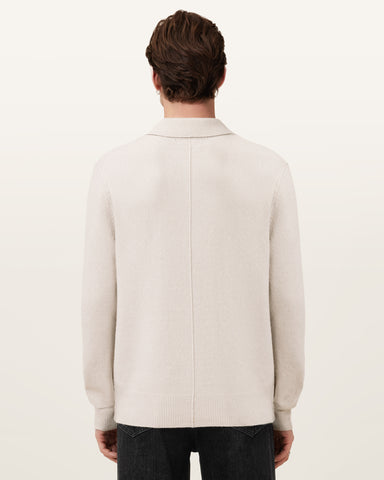 Statten Long Sleeve Ramskull Polo Sweater