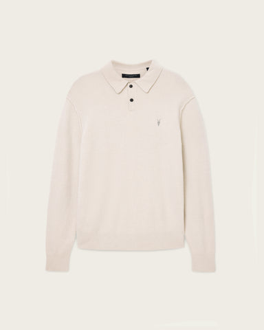 Statten Long Sleeve Ramskull Polo Sweater
