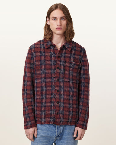 Austin Checked Brushed Cardigan