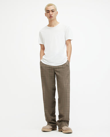 Figure Crew Neck Raw Edge T-Shirt