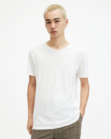 Figure Crew Neck Raw Edge T-Shirt