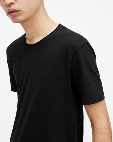 Figure Crew Neck Raw Edge T-Shirt