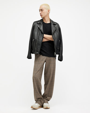 Figure Crew Neck Raw Edge T-Shirt