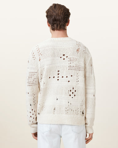 Harvey Distressed Crew Neck Jumper