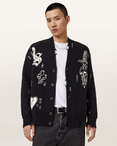 Caledon Oversized Jacquard Cardigan