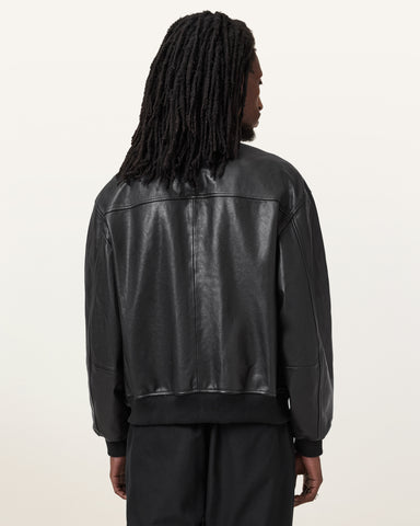 Kino Oversized Leather Bomber