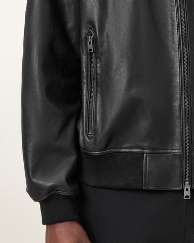 Kino Oversized Leather Bomber